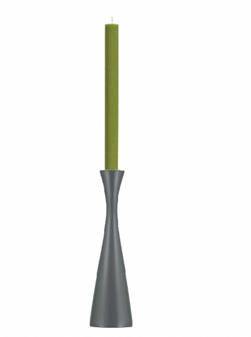 Tall Gunmetal Grey Wooden CandleHolder