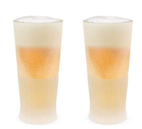 GLASS FREEZE BEER GLASS (SET OF TWO) BY HOST