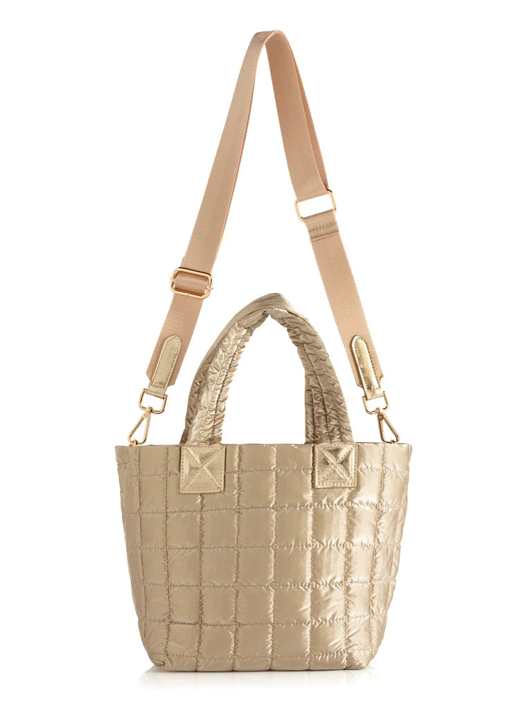 Logan Mini Tote Cross Body Gold