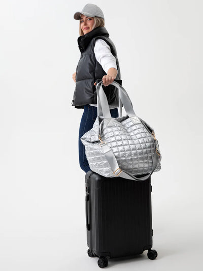 Logan Travel Tote Silver