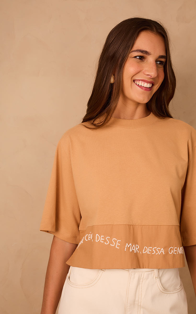 Aura Top Beige