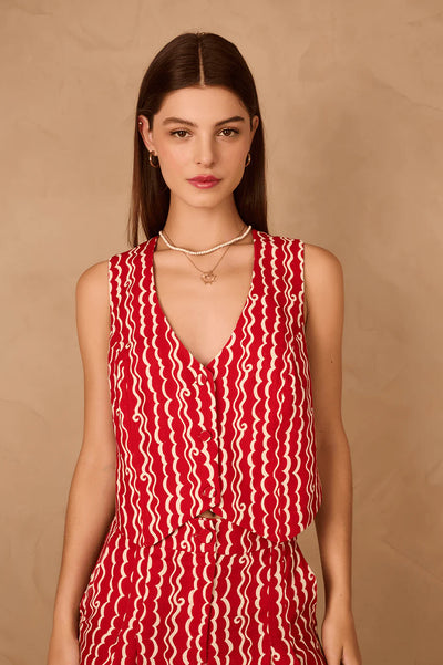 Milka Vest Estampado