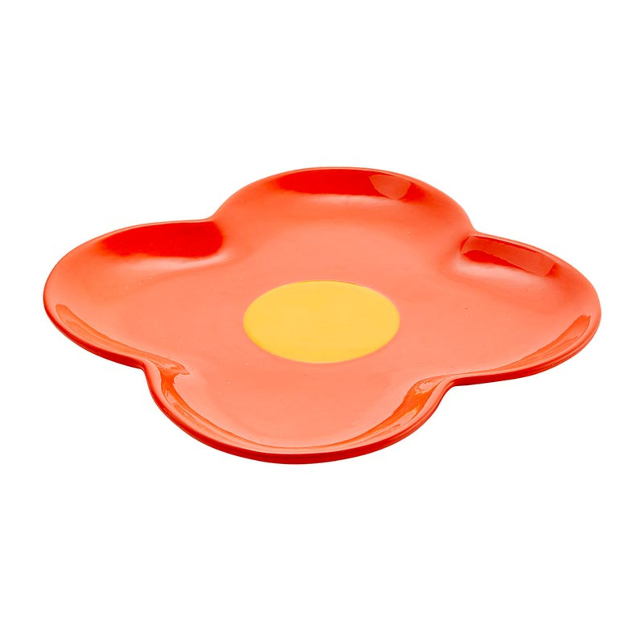 Ceramic Plate Retro Flower