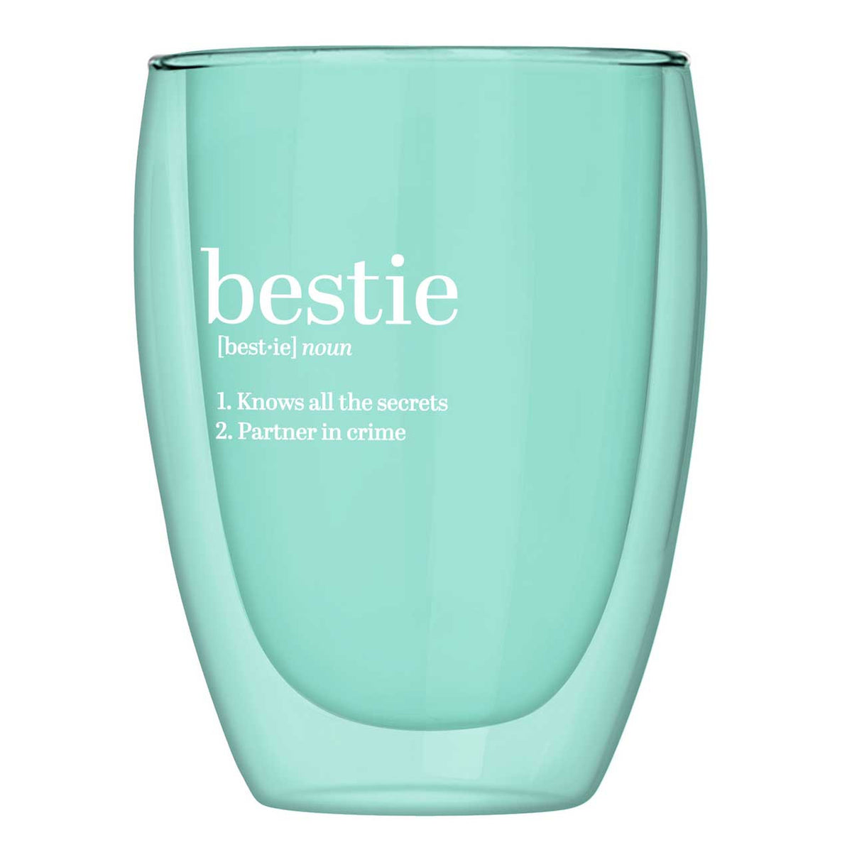 Double Wall Stemless Glass Bestie