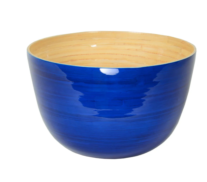 Bamboo Mixing Bowl Blue