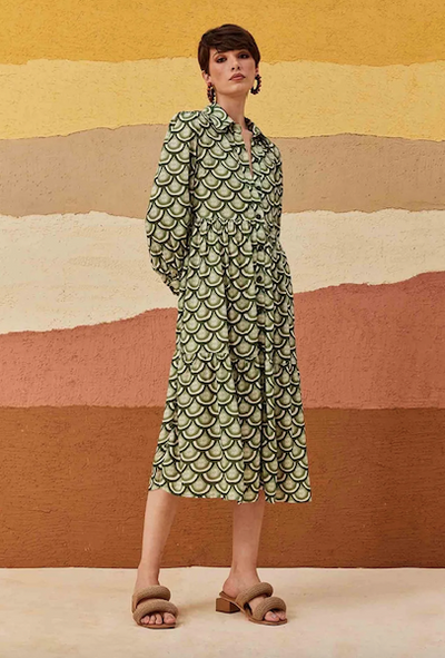 El Sol Dress Green