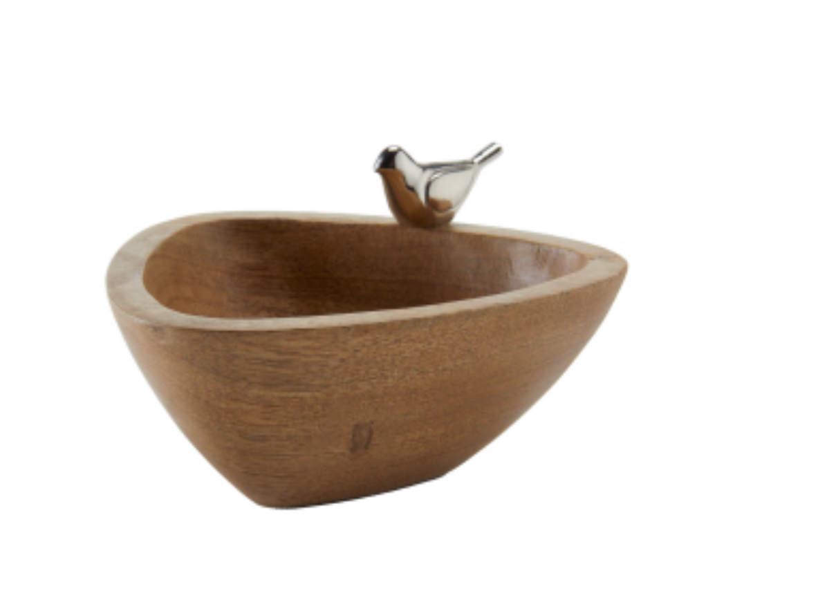 Cast Bird Bowl Brown S