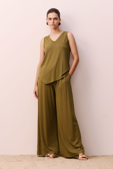 Nilsa Pant Green