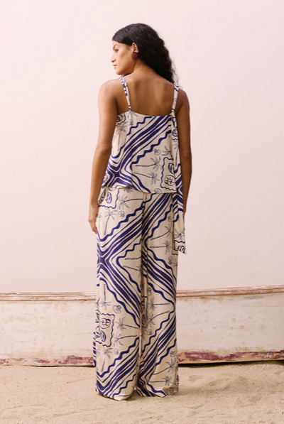 Diana Pant Print Blue