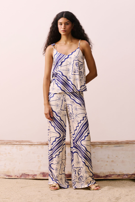 Diana Pant Print Blue