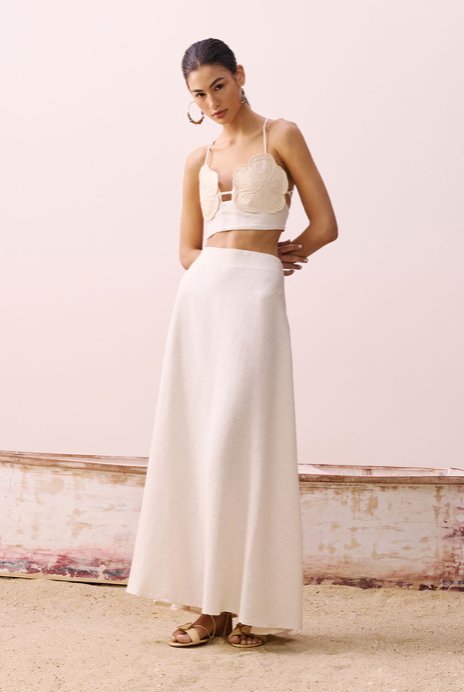 Dagne Skirt Off White