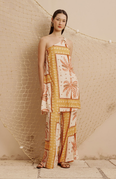 Hilary Pant Estampado Yellow