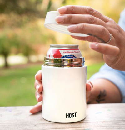 Stay Chill Standard Can Cooler Pearl White