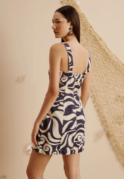 Dafne Dress Dark Blue