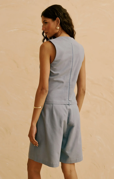 Tania Vest Sky Blue