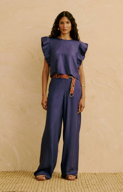 Leila Pant Blue