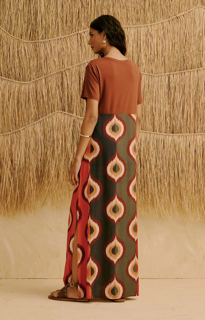 Liz Dress Marron Multi