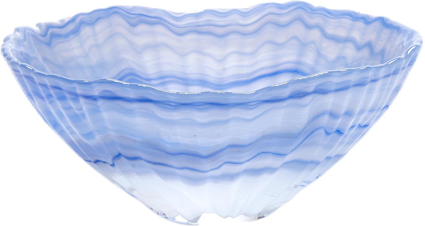 Alabaster Blue Bowl Medium