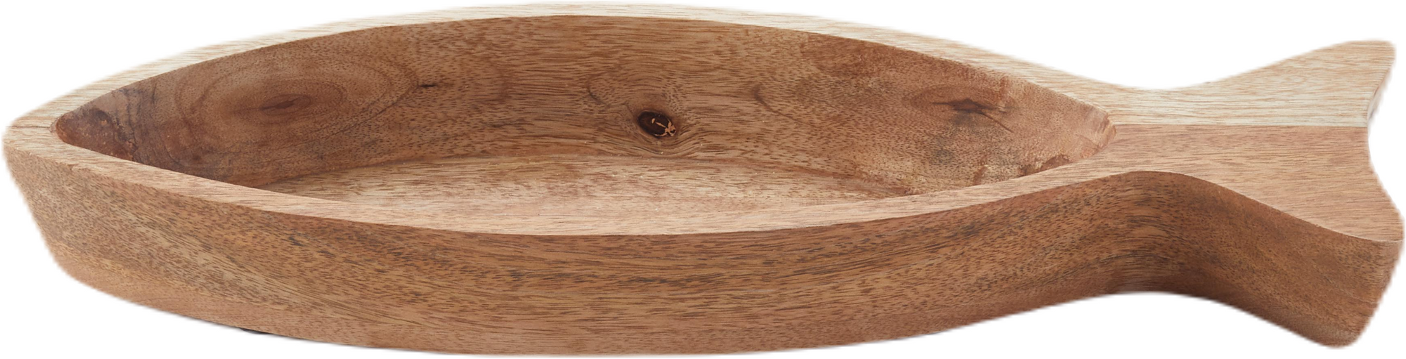 Natural Wood Fish Bowl Medium