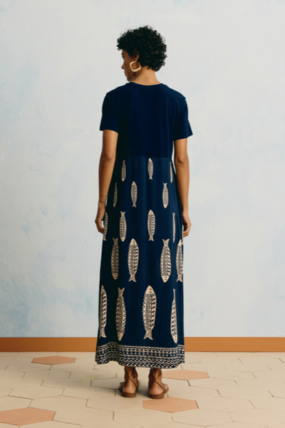 Carol Dress Dark Blue