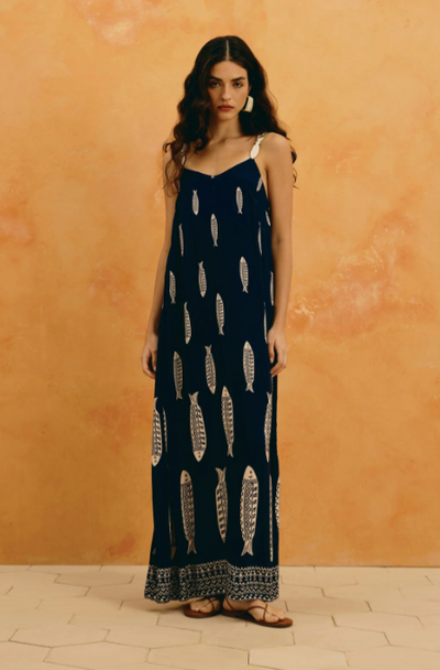 Ilena Dress Dark Blue