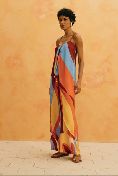 Fabiola Jumpsuit Brown Multi