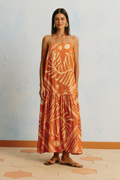 Joel Dress Orange Multi