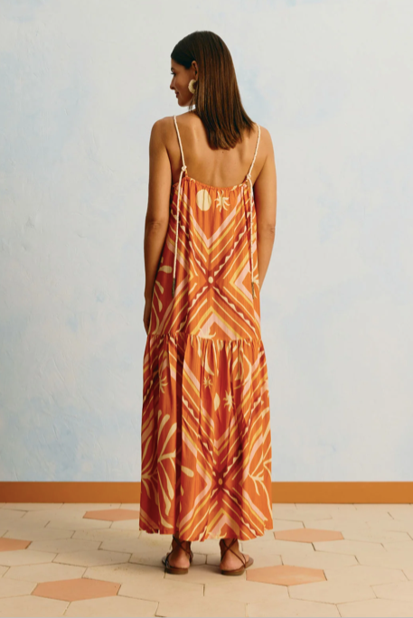 Joel Dress Orange Multi