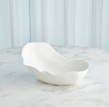 Horn Bowl Matte White