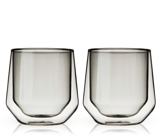 Double Walled Aurora Tumblers in Smoke by Viski