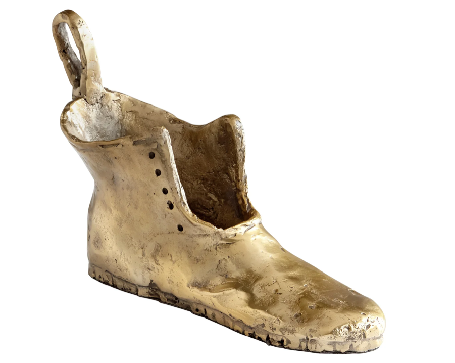 Shoe Token Aged Brass