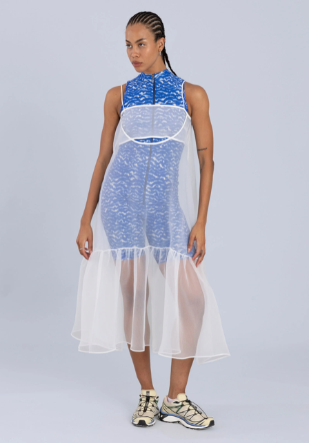 Organza Dress Off White