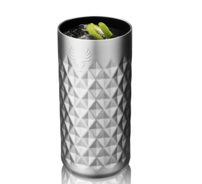 Paragon Stainless Steel Highball Tumbler in Platinum Viski