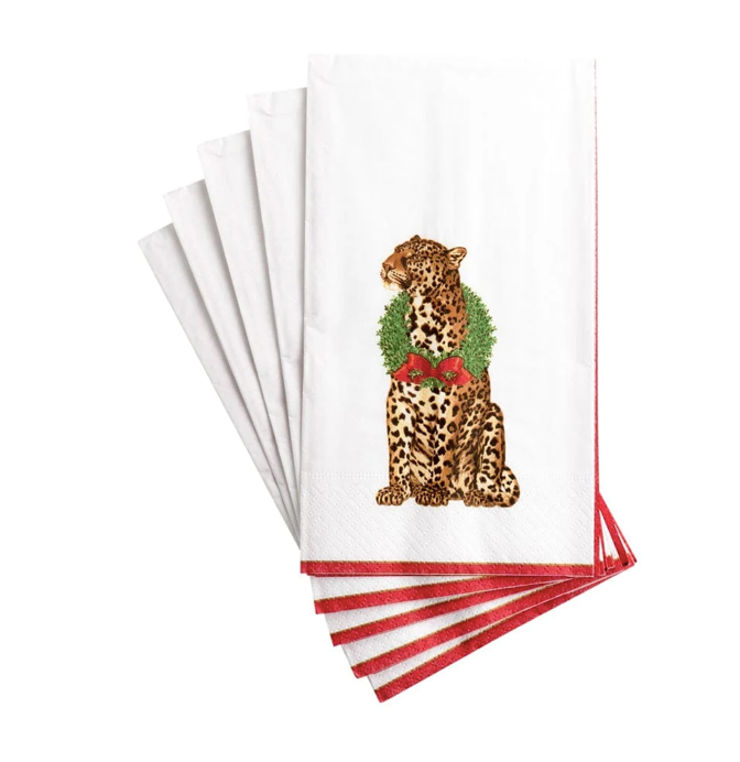 Wild Christmas Ivory Guest Towel