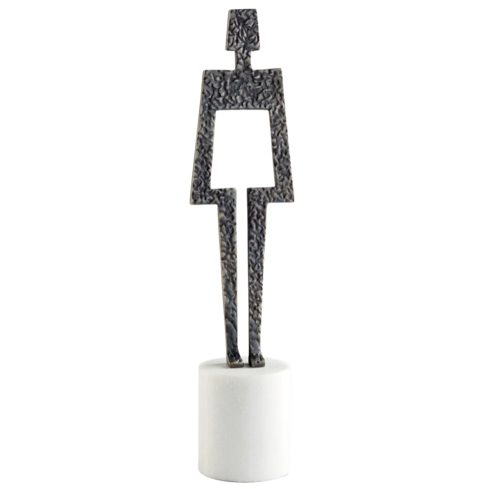 Beatrice Sculpture White Black