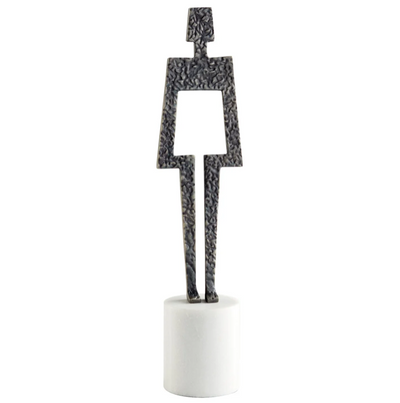 Beatrice Sculpture White Black