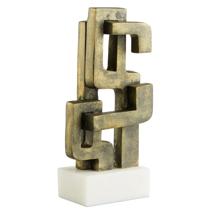 Segovia Sculpture White Black