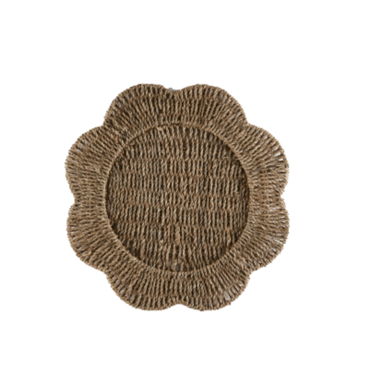 Seagrass Flower Plate Charger
