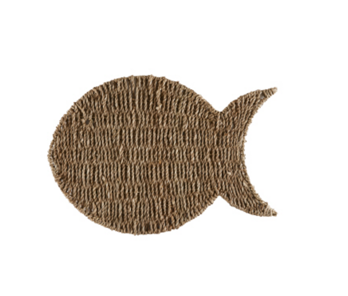 Seagrass Fish Shape Charger