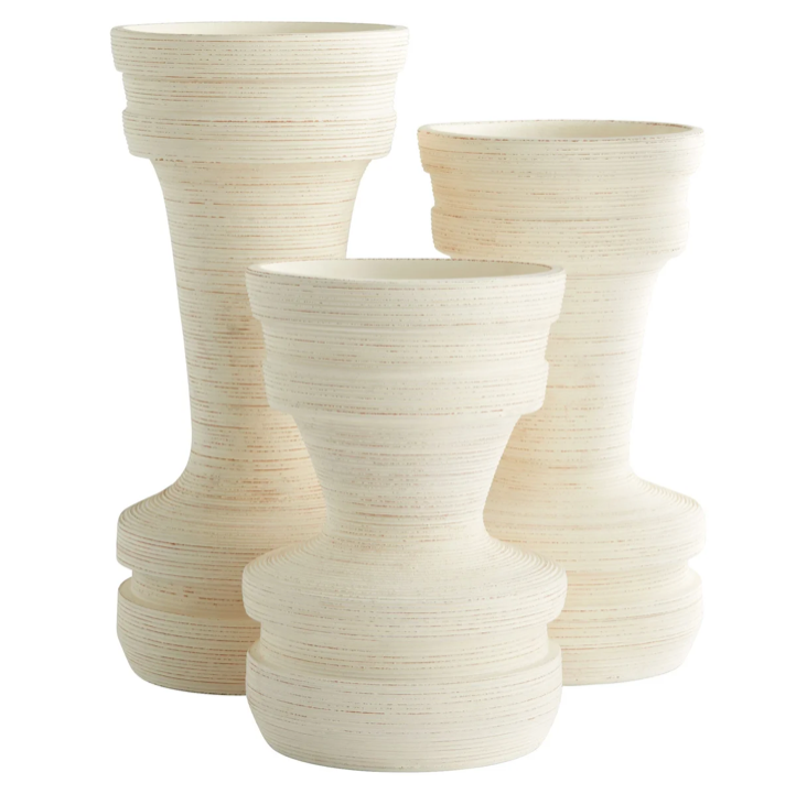 Taras Vase White Medium