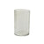 Etched Plaid Votive Clear