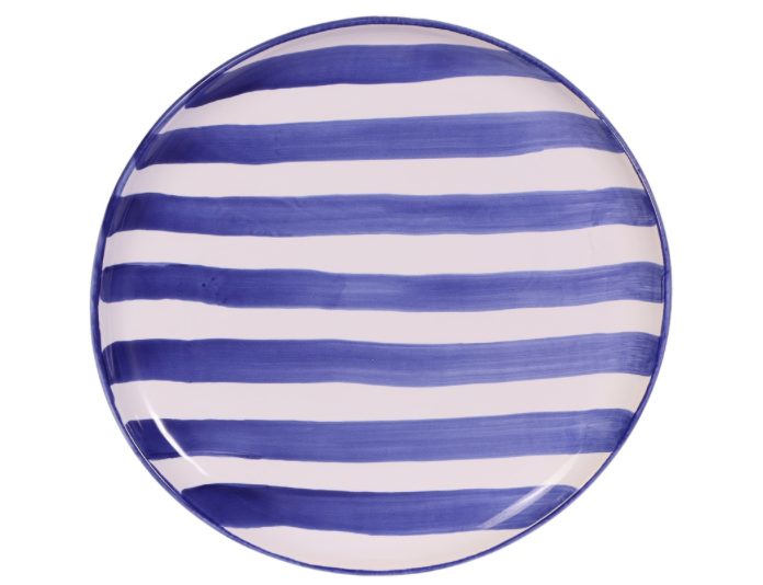 Mily Plate Stripe Blue S