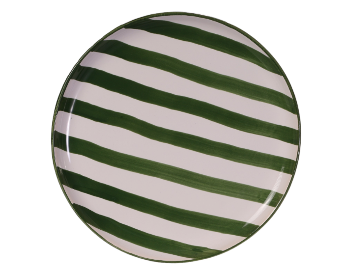 Mily Plate Stripe Green S