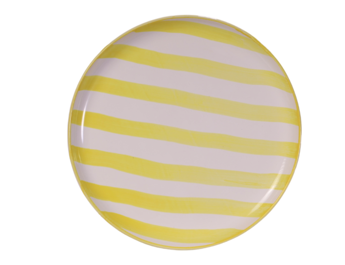 Mily Plate Stripe Yellow M