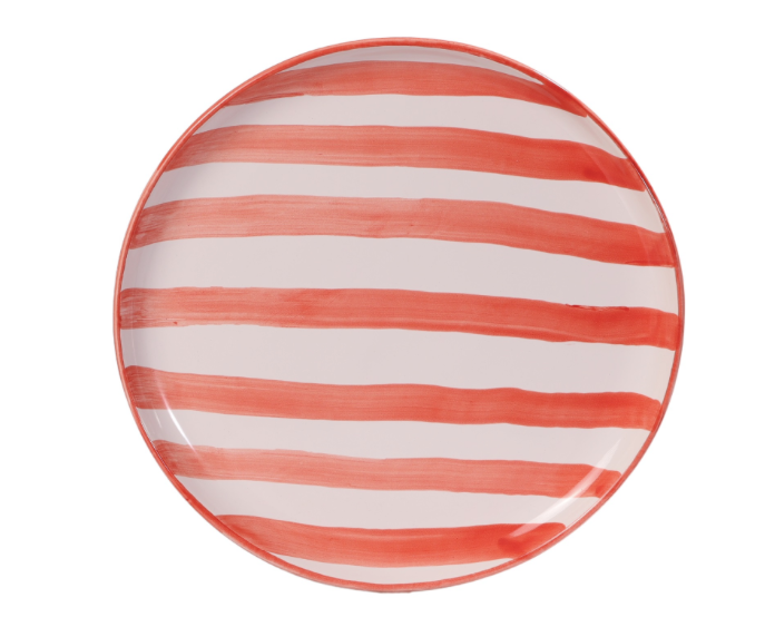 Mily Plate Stripe Red M