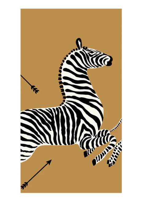 Zebras Gold Guest Towel Napkins