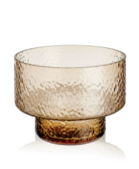 Glass Gokcan Vase Brown S