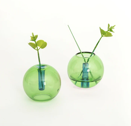 Mini Bubble Vase Green Blue