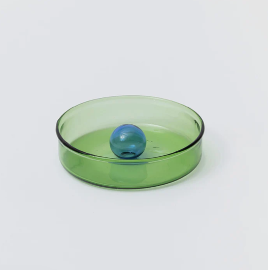 Bubble Dish Green Blue S