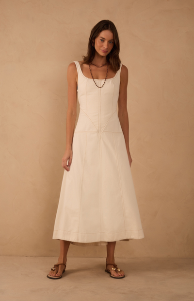 Beatriz Maxi Dress Off White